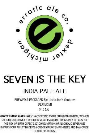 Seven Is The Key label