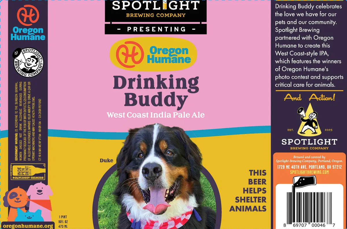 Drinking Buddy label