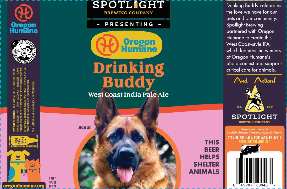 Drinking Buddy label