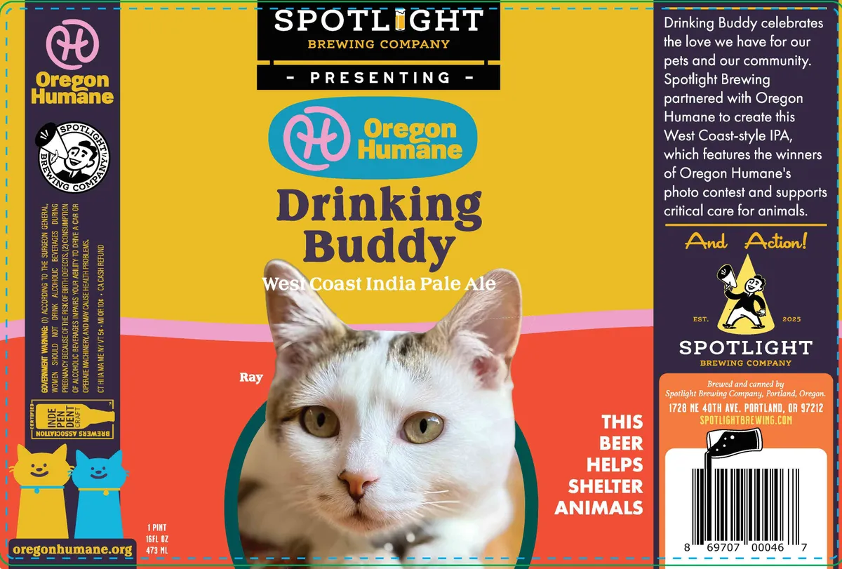 Drinking Buddy label