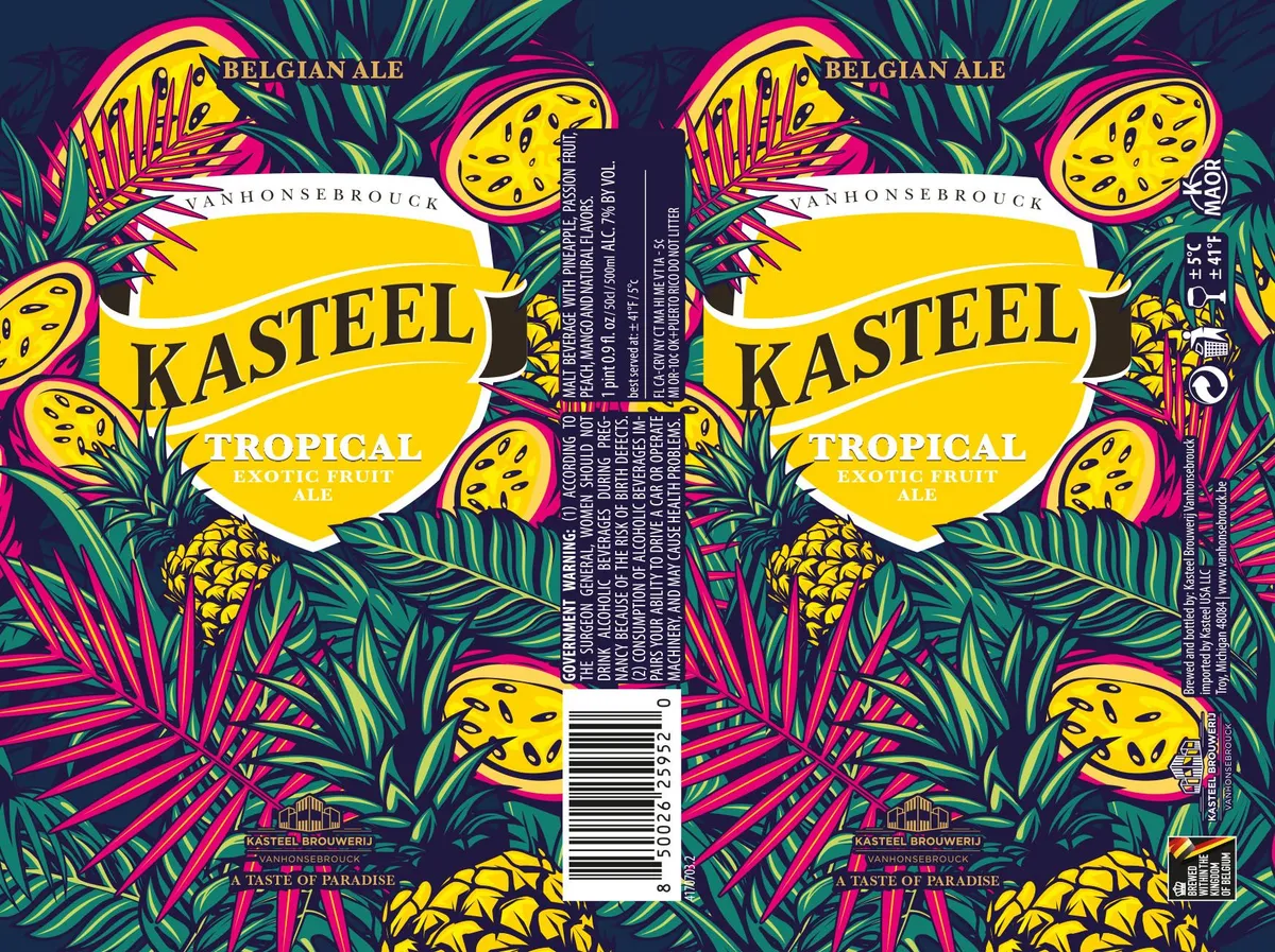 Kasteel Tropical Exotic Fruit Ale label