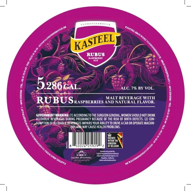 Rubus Raspberry Ale label
