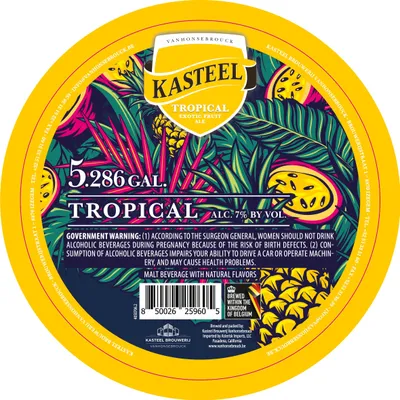 Kasteel Tropical label