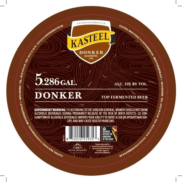 Donker Quadrupel Ale label
