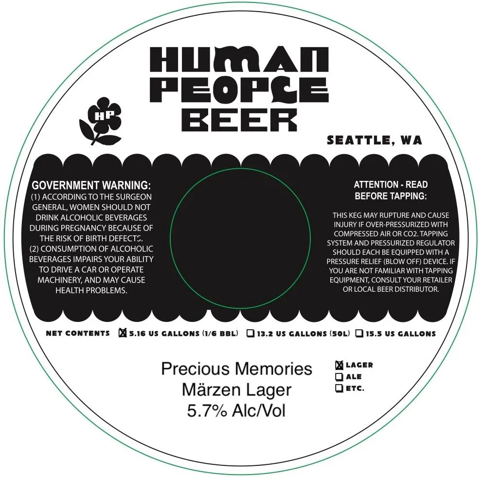Precious Memories label