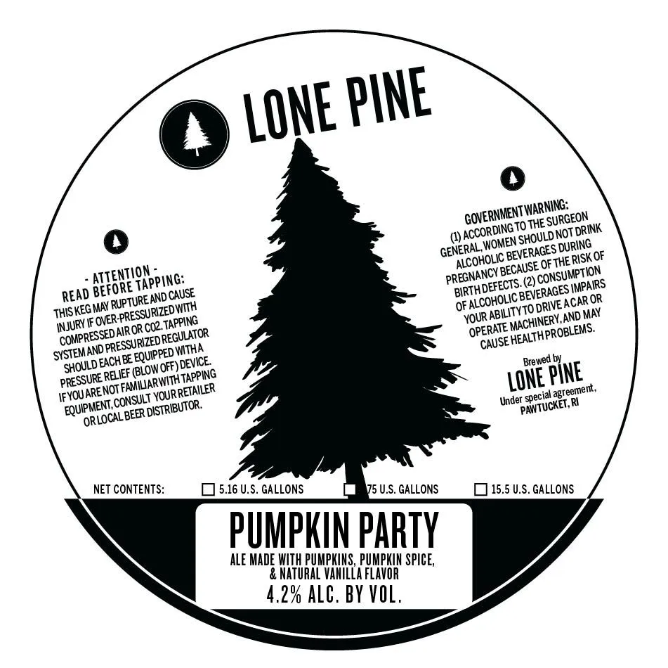 Pumpkin Party label