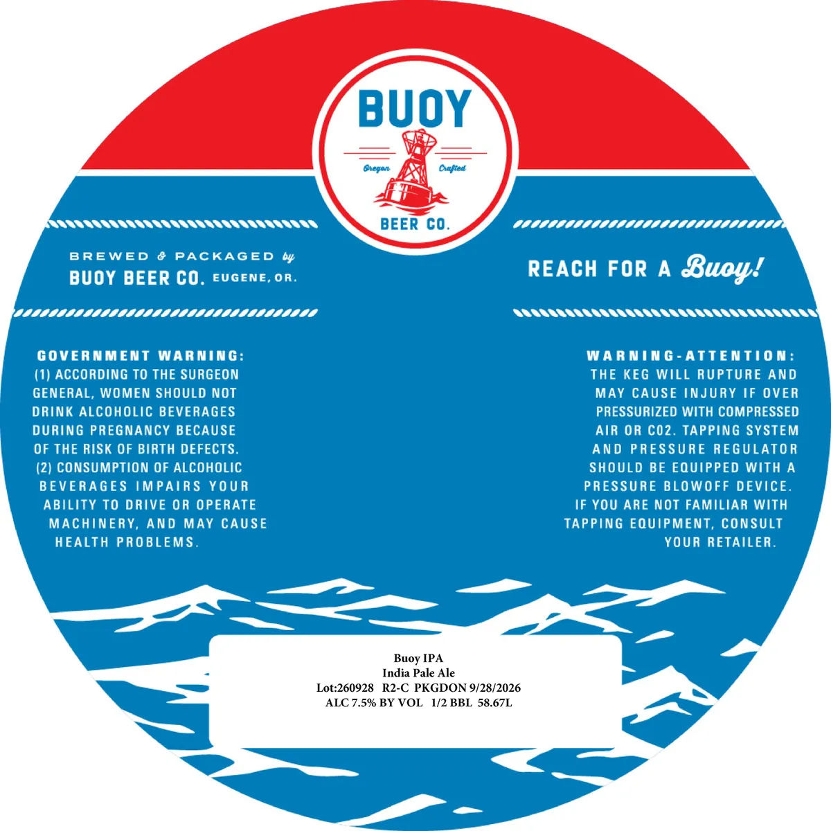 Buoy IPA label