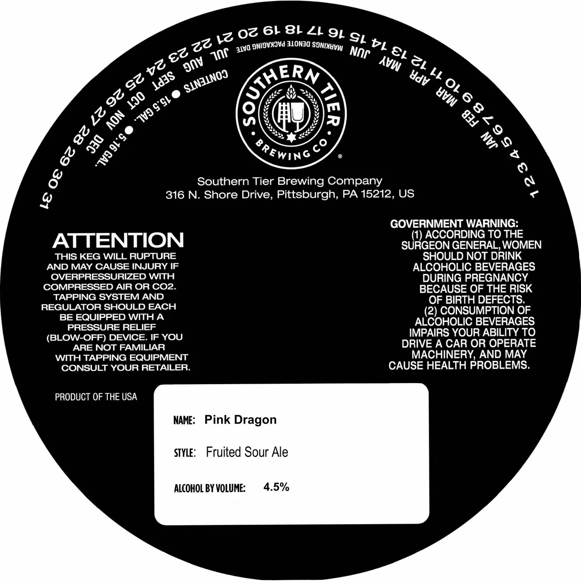 Pink Dragon label