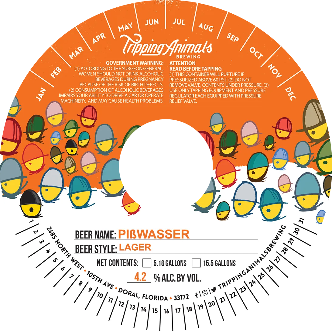 Pibwasser label