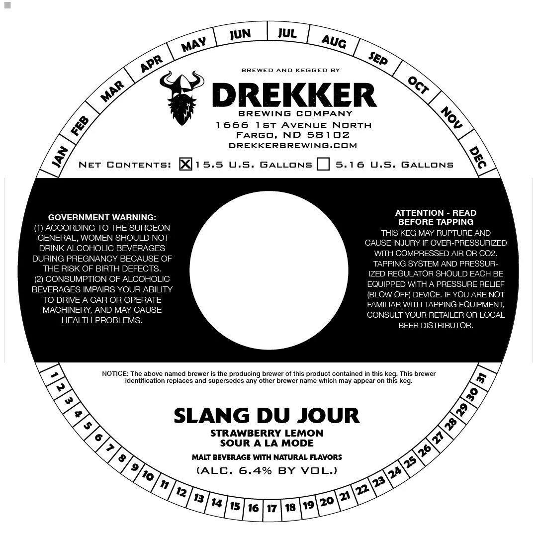 Slang Du Jour Strawberry Lemon label