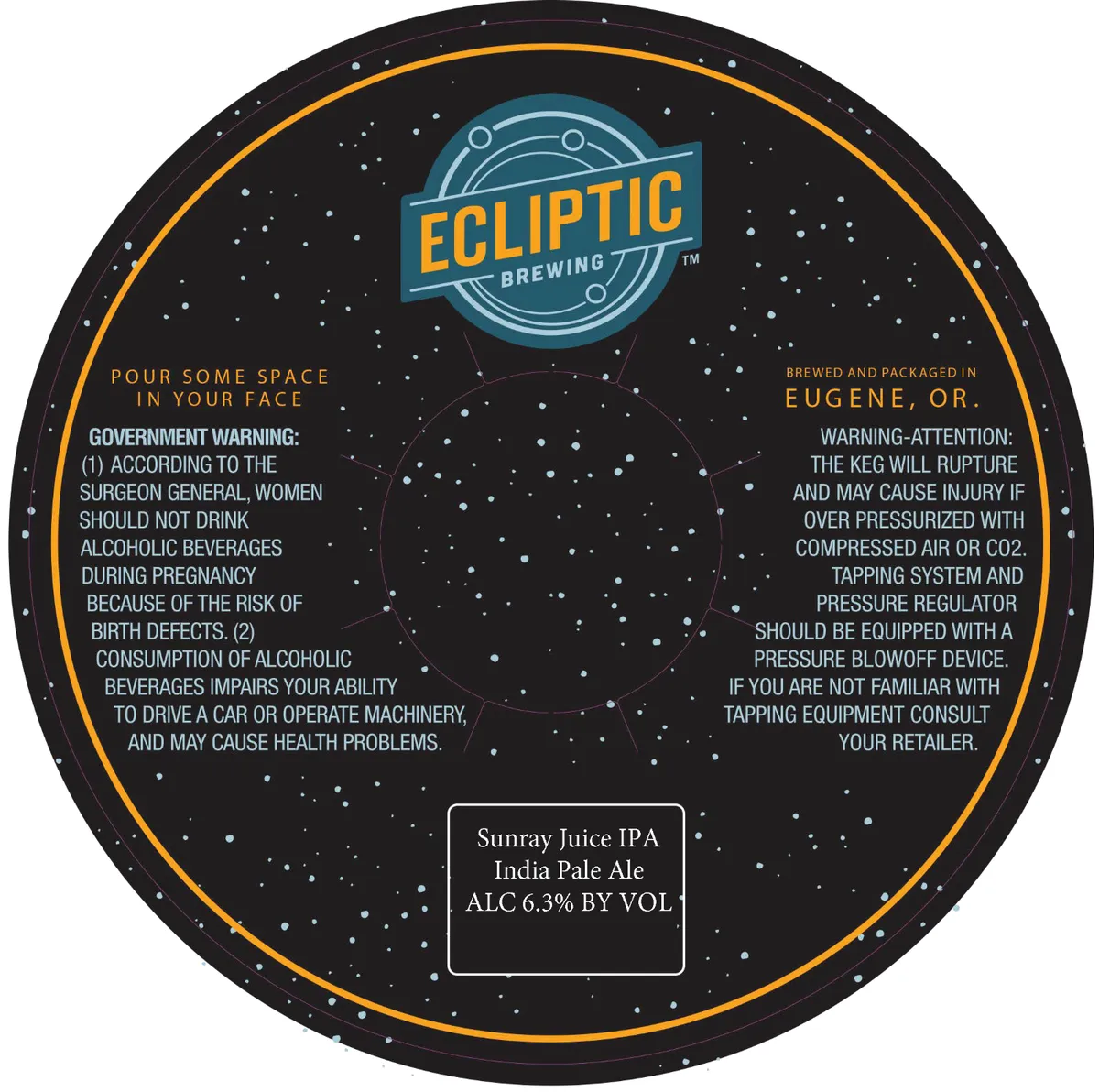 Sunray Juice IPA label