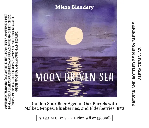 Moon Driven Sea label