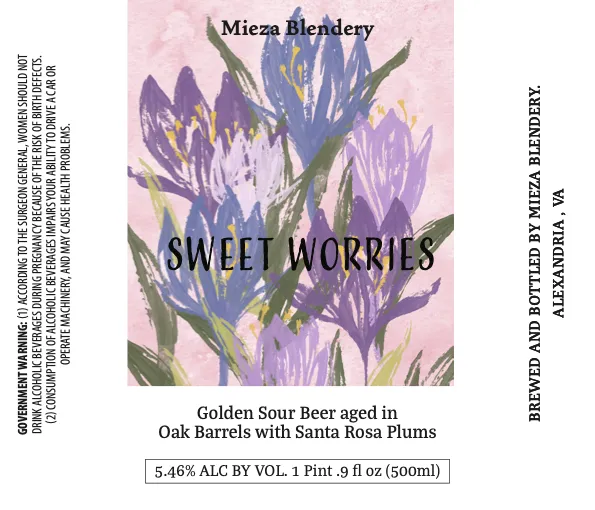 Sweet Worries label