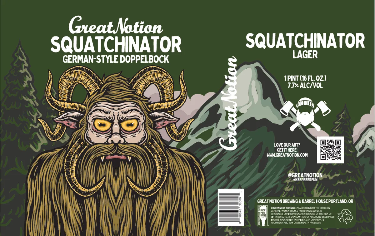 Squatchinator label