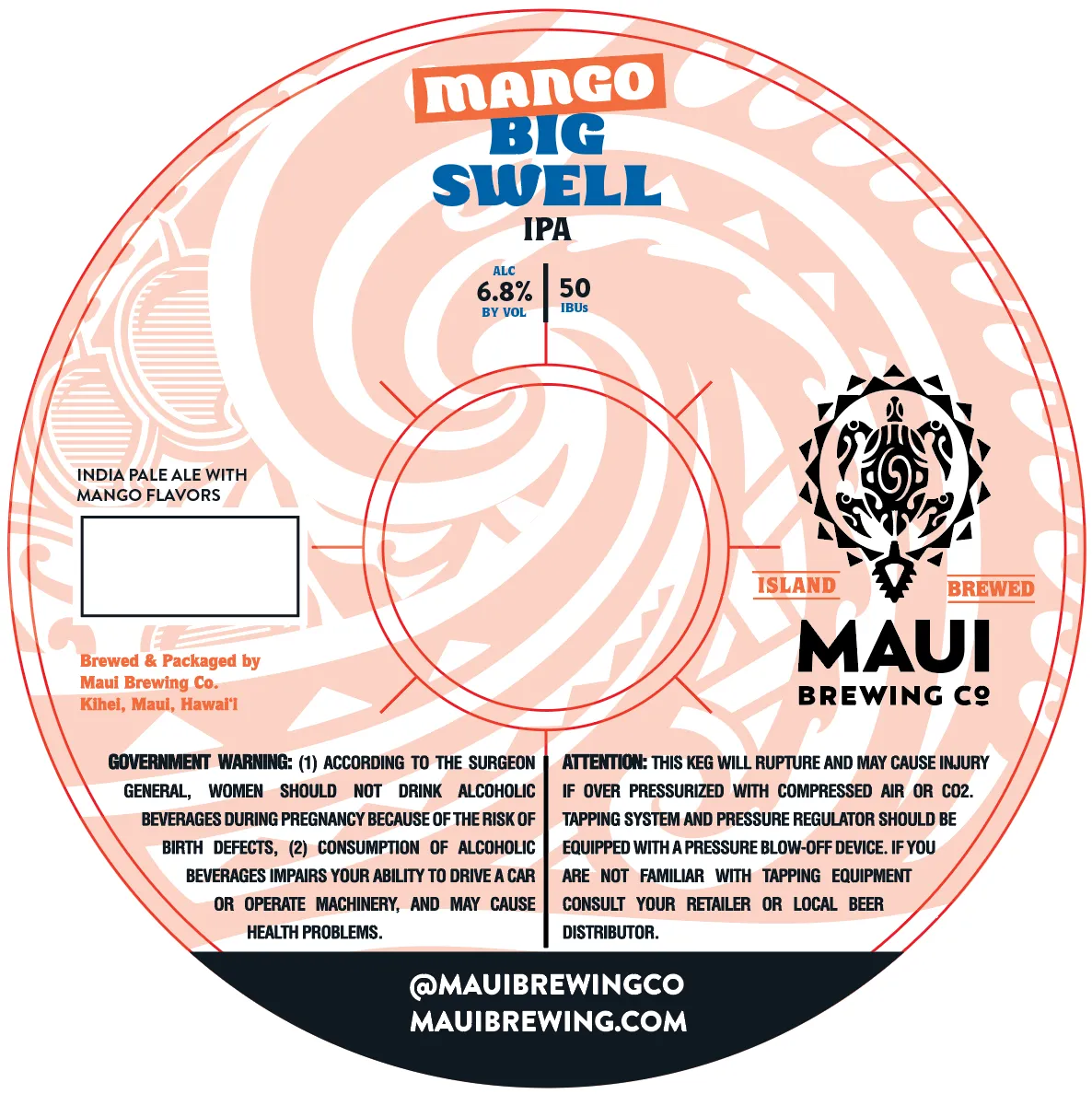 Mango Big Swell IPA label