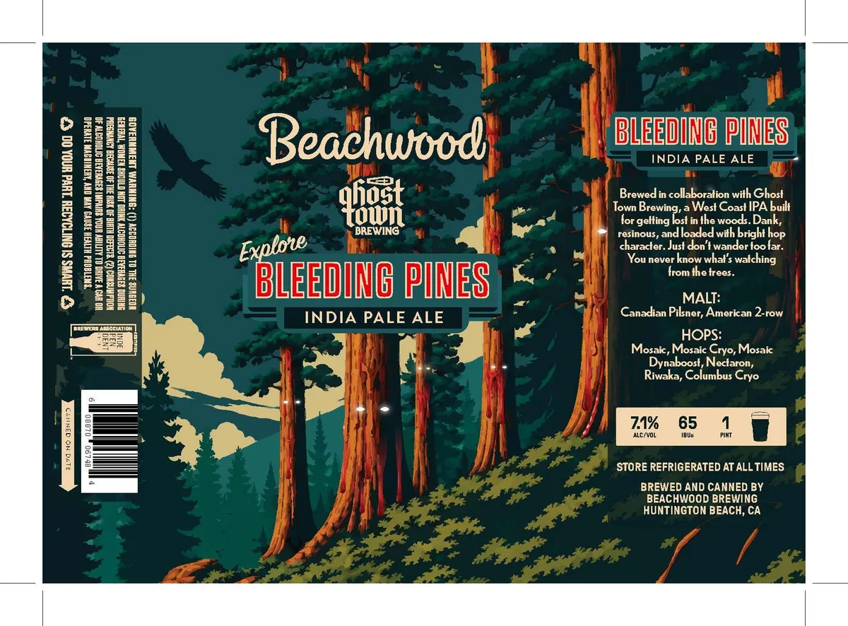 Bleeding Pines label