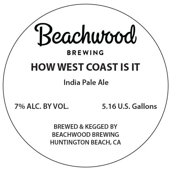 How West Coast Is It label