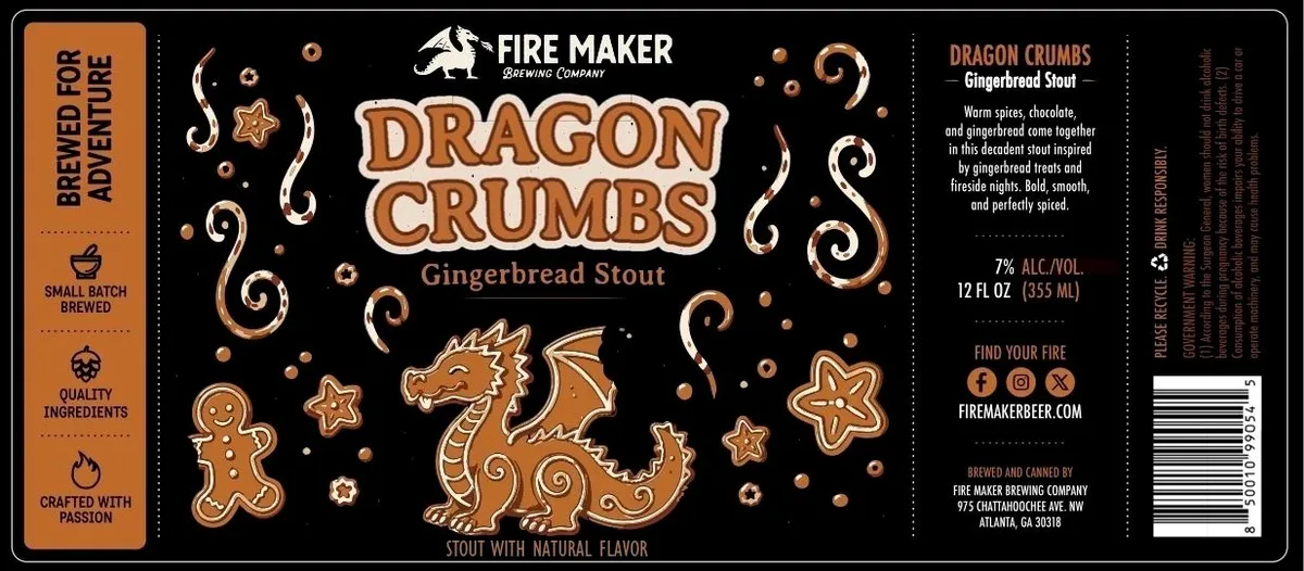 Dragon Crumbs label