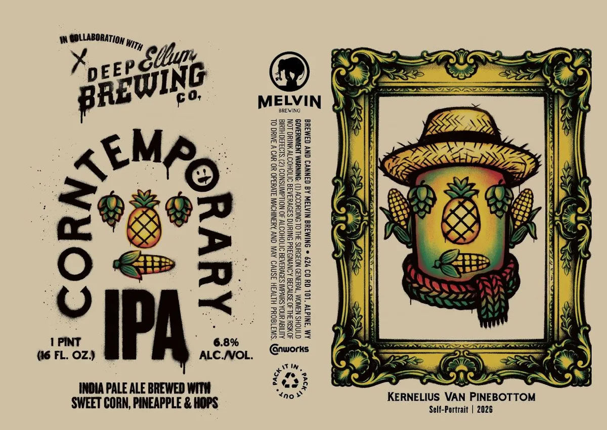 Contemporary IPA label