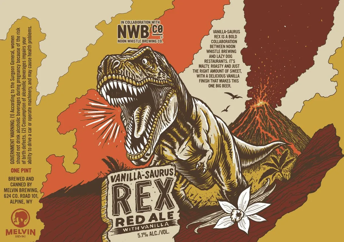 Vanilla-Saurus Rex label