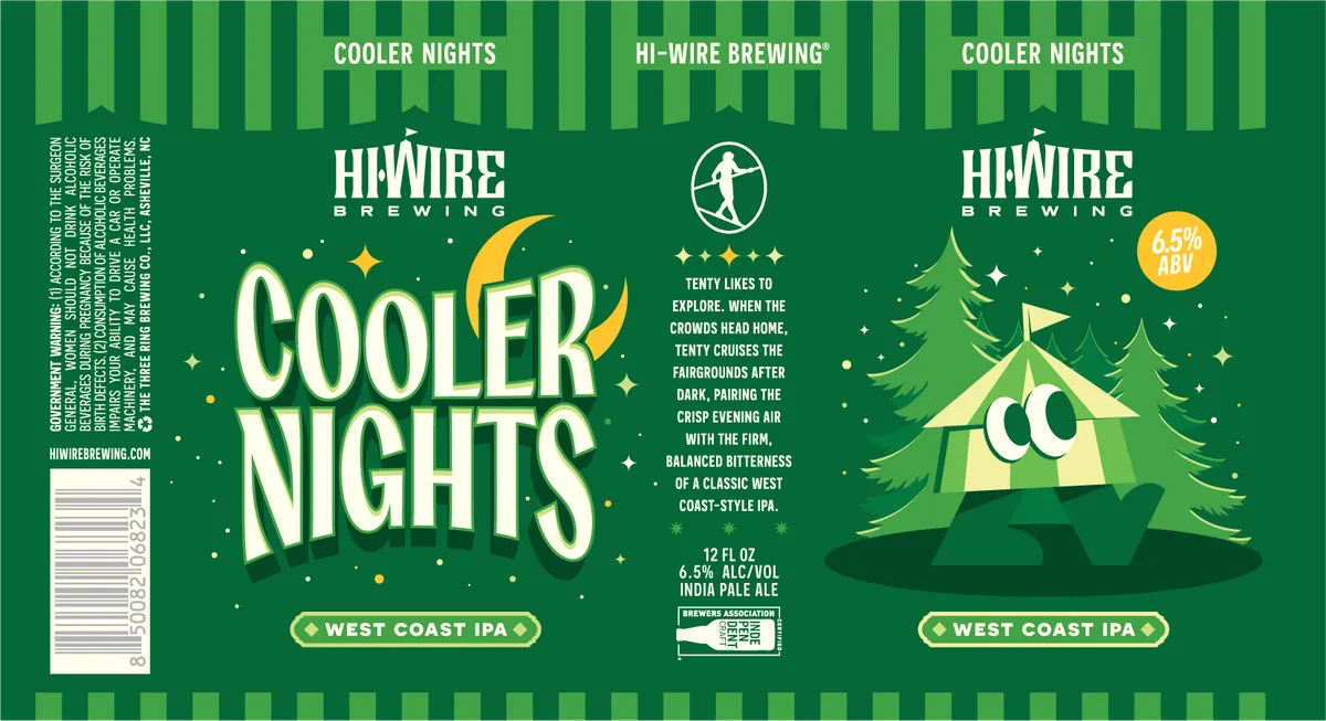 Cooler Nights West Coast Ipa label