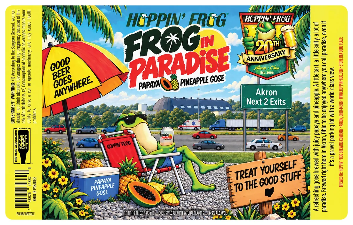 Frog In Paradise label