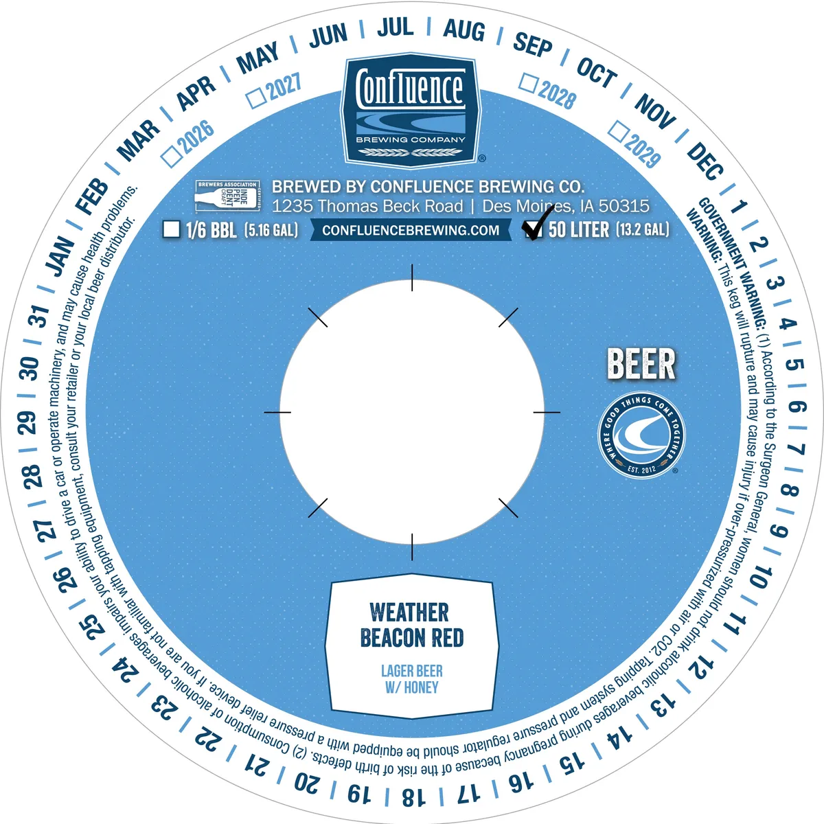 Weather Beacon Red label