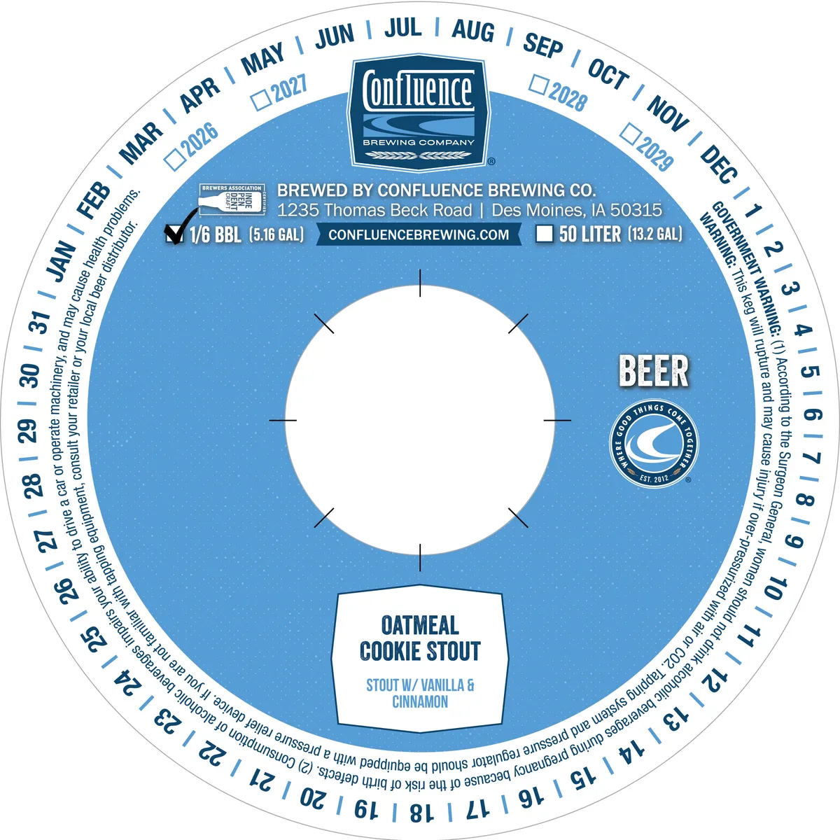 Oatmeal Cookie Stout label