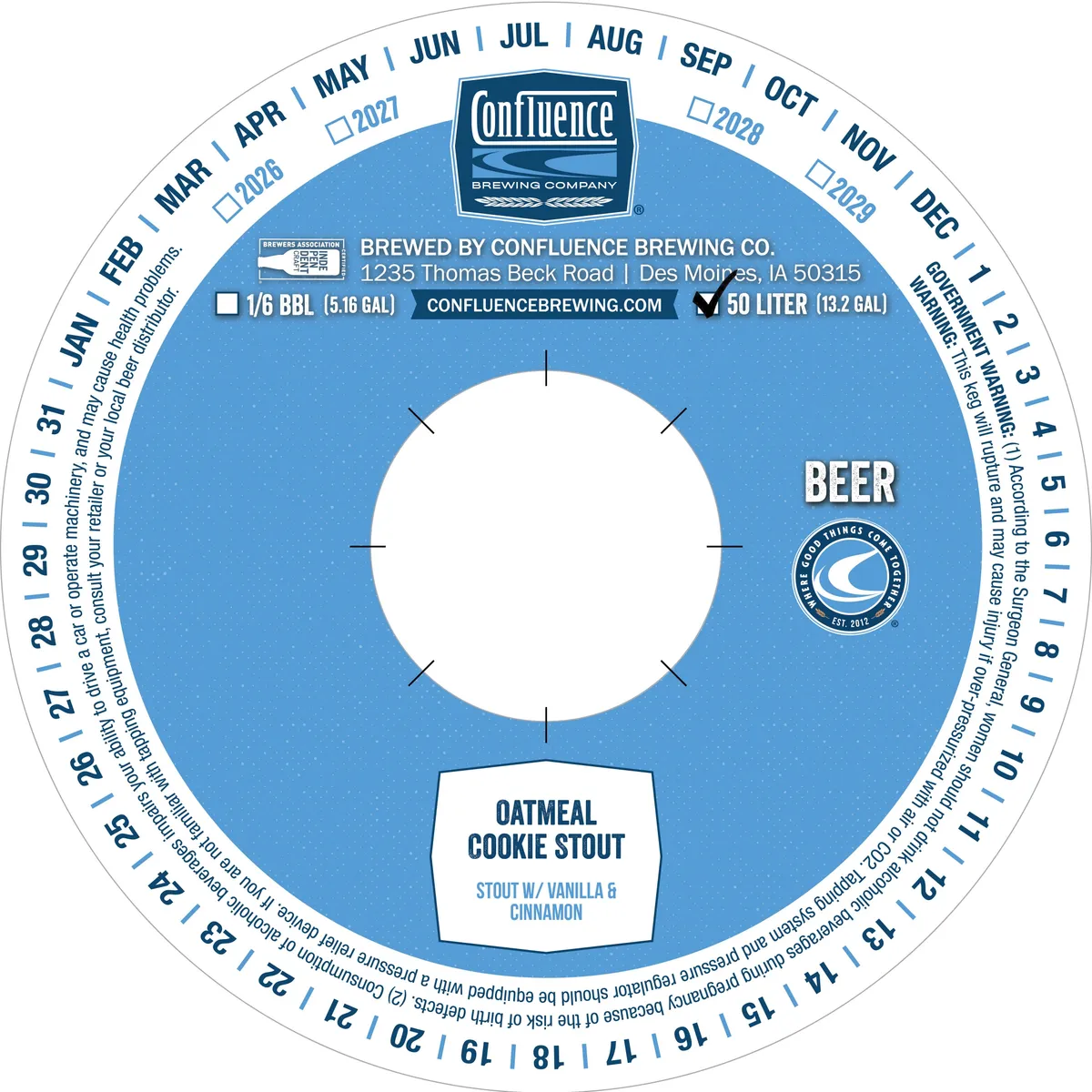 Oatmeal Cookie Stout label