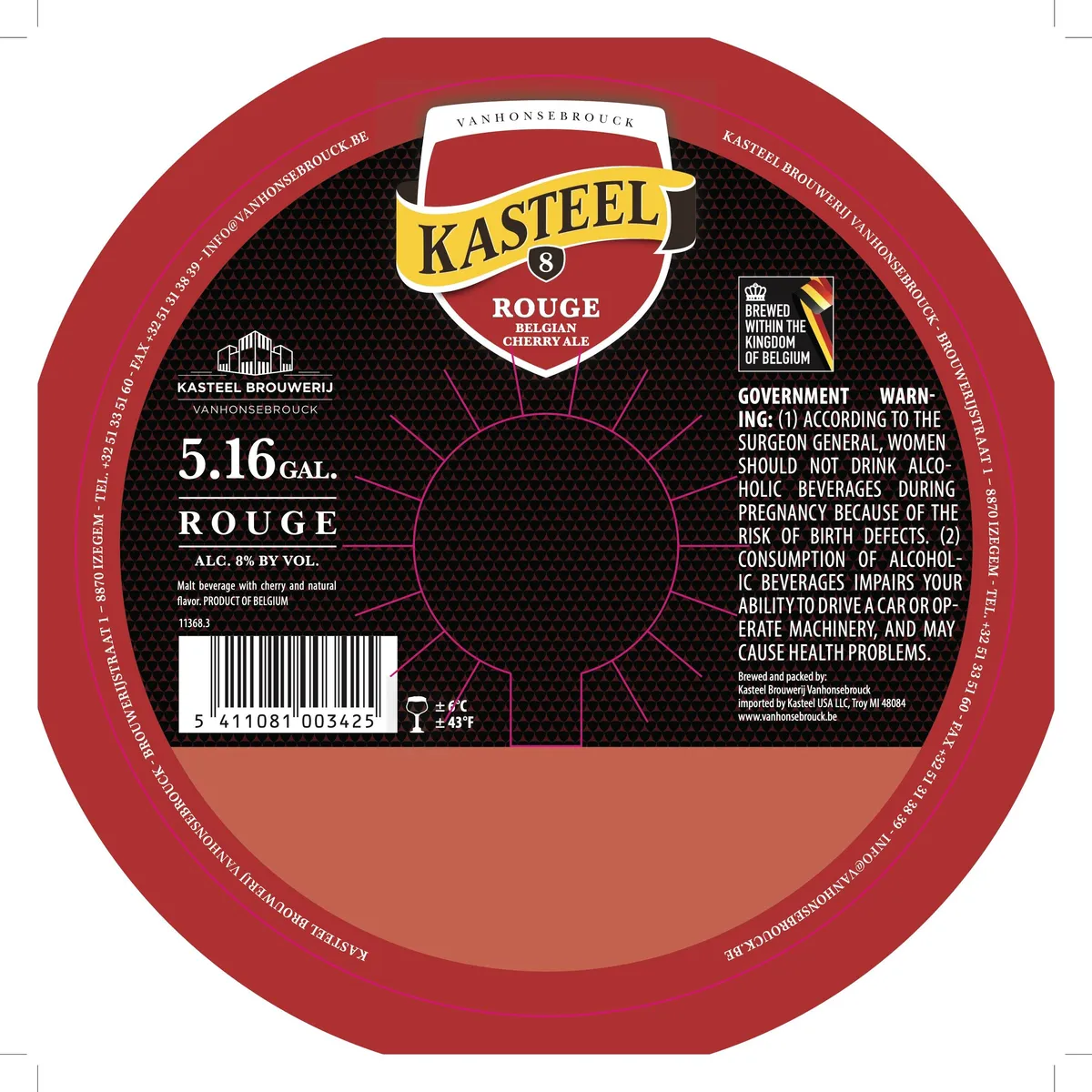 Kasteel Rouge label