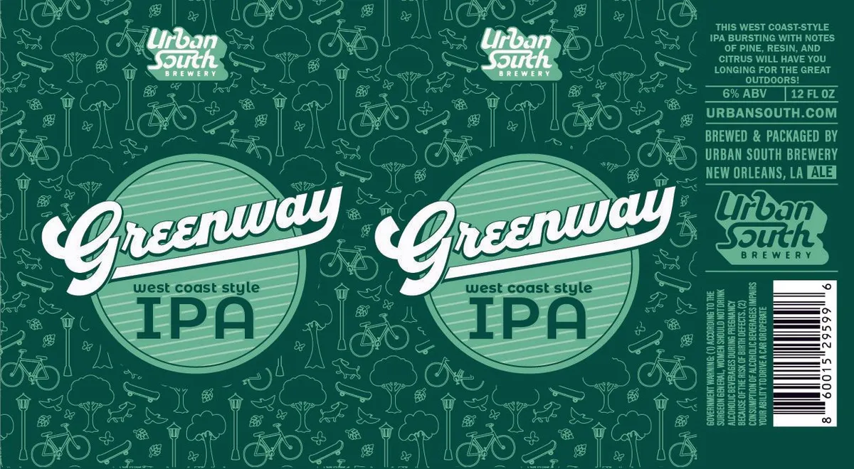 Greenway West Coast IPA label