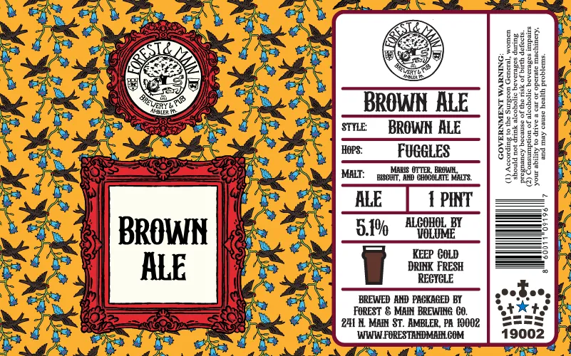 Brown Ale label