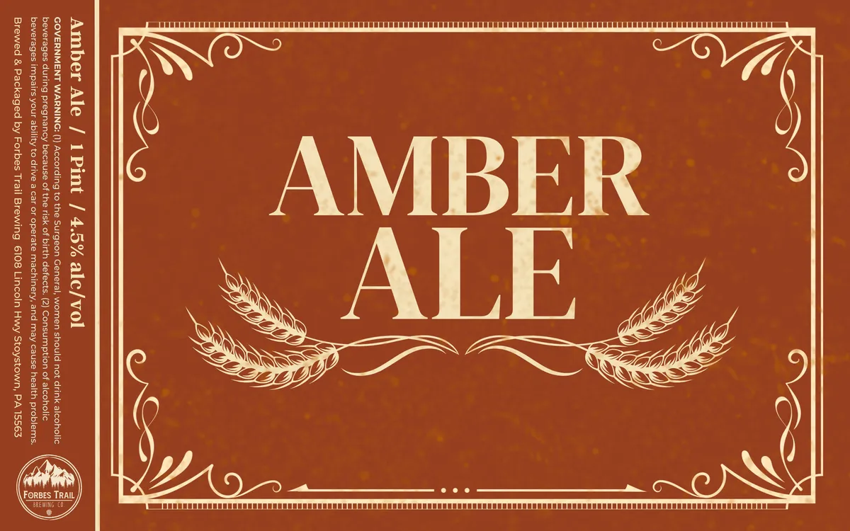 Amber Ale label