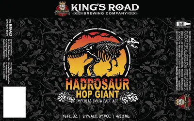 Hadrosaur Hop Giant label