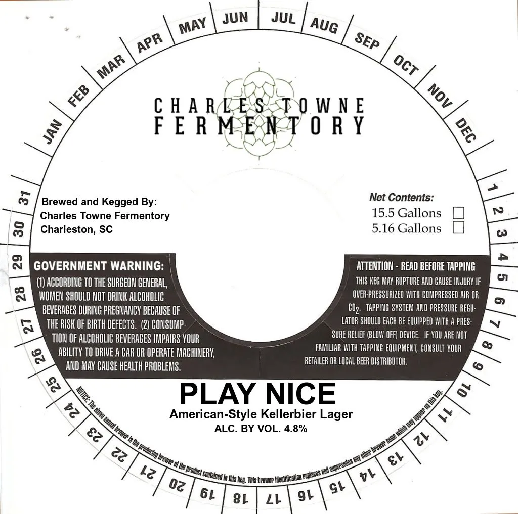 Play Nice label
