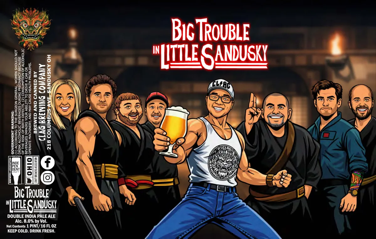 Big Trouble in Little Sandusky label