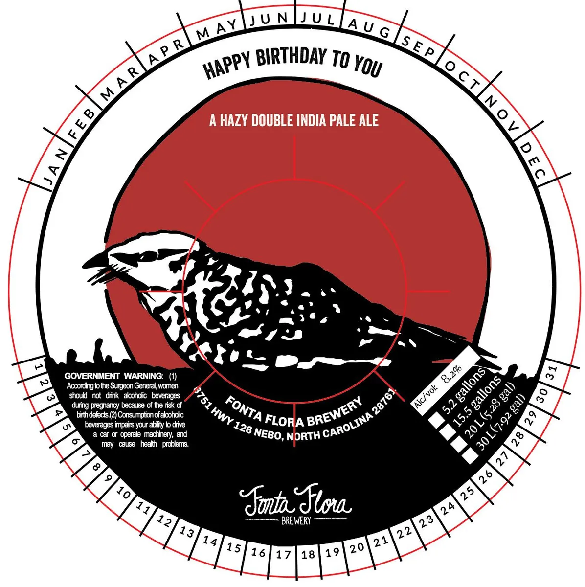 Happy Birthday To You label