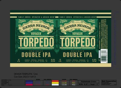 Voyager Torpedo Double IPA label