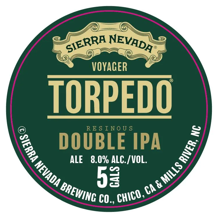 Voyager Torpedo Double IPA label