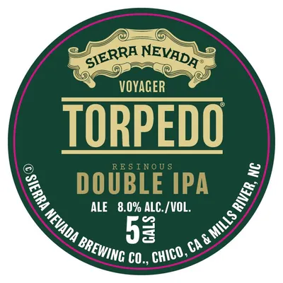 Voyager Torpedo Double IPA label