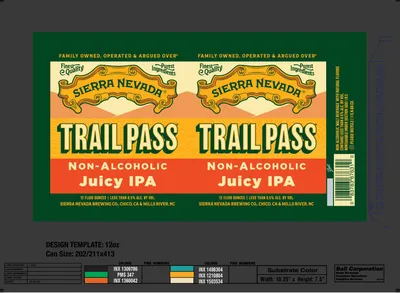 Trail Pass Juicy IPA label