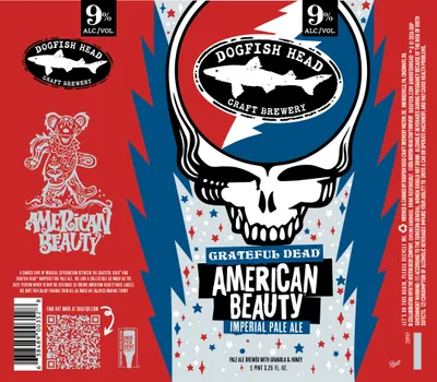 Grateful Dead American Beauty label