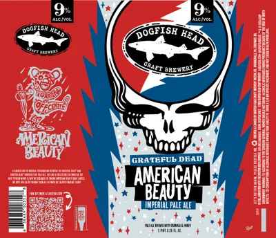 Grateful Dead American Beauty label