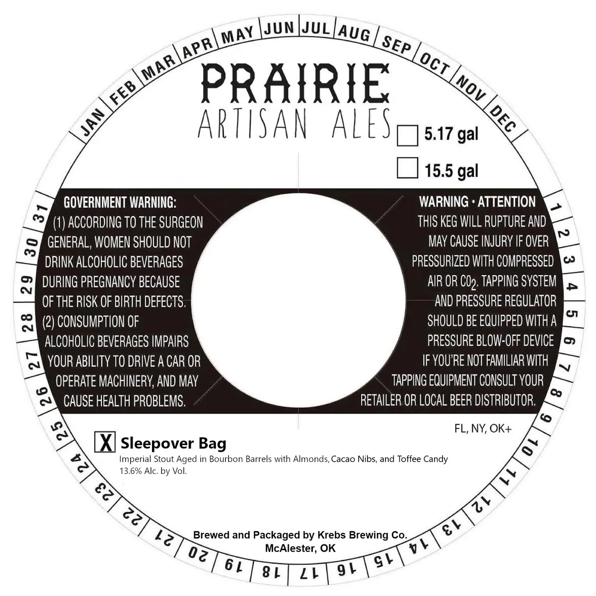 Sleepover Bag label
