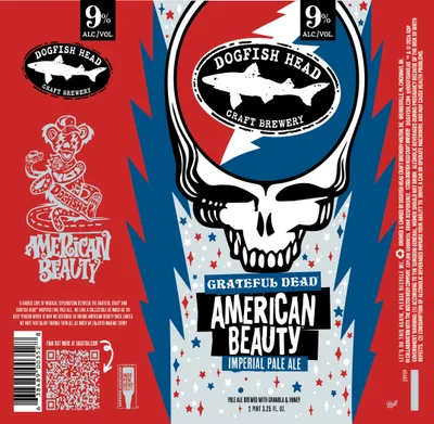 Grateful Dead American Beauty label