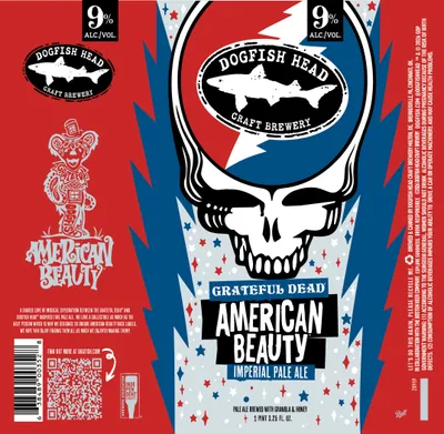 Grateful Dead American Beauty label