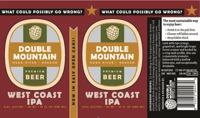 West Coast IPA label