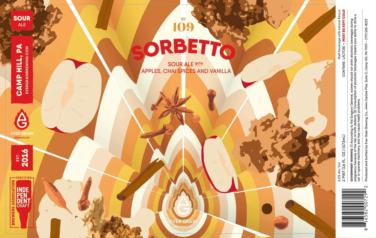 Sorbetto 109 label