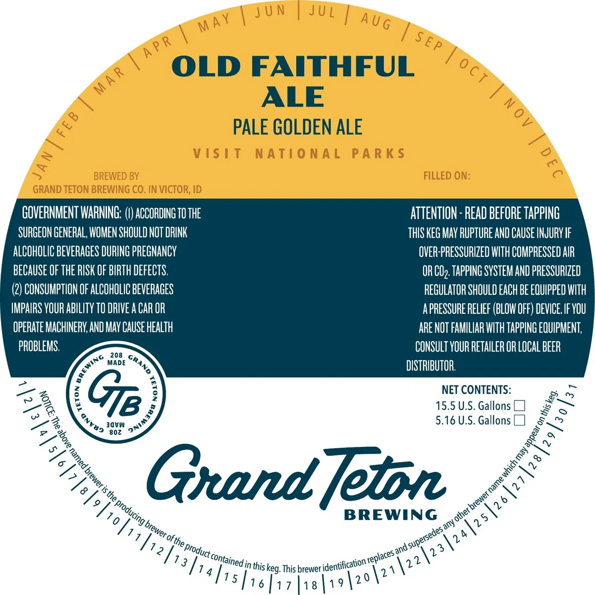 Old Faithful Ale label
