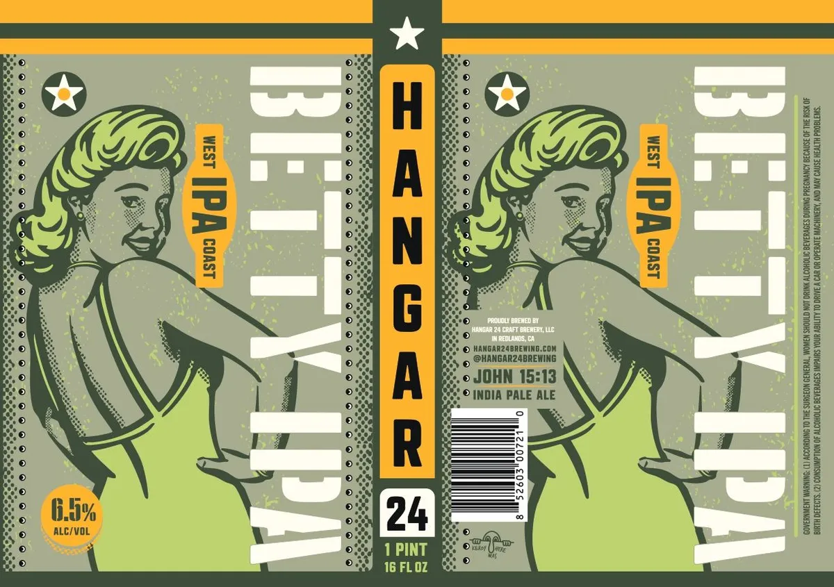 Betty IPA label